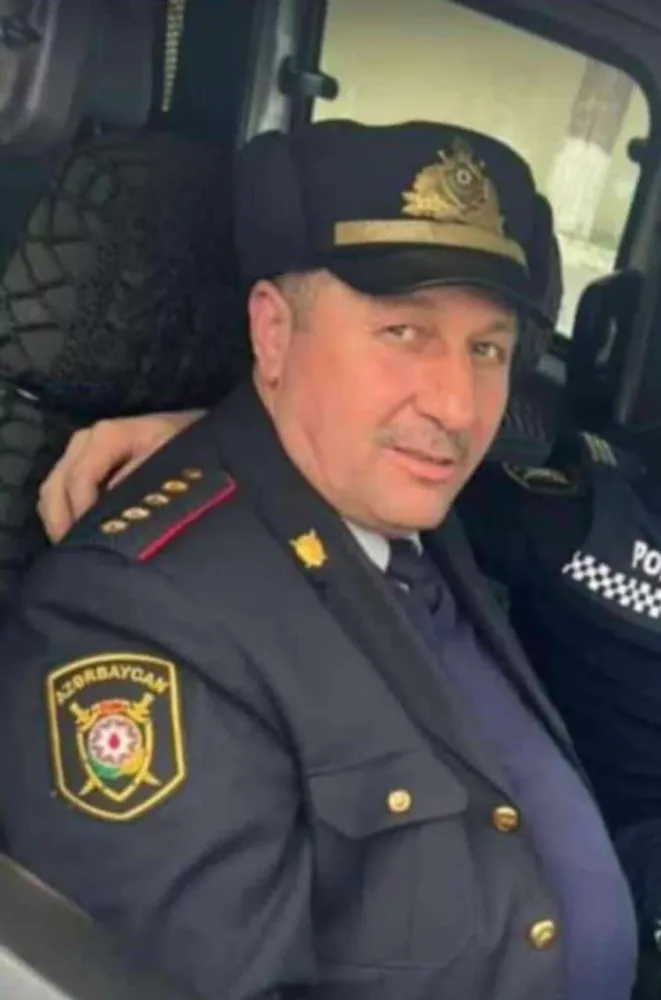 Vəfat edən polis kapitanının - FOTOSU