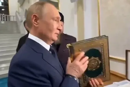 Putinin Quranla bağlı videosu gündəm oldu - VİDEO