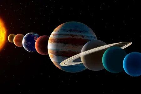 Səmada altı planetdən ibarət parad