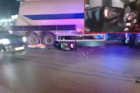 Bakıda TIR dəhşət saçdı: - Gənc oğlanın başının üzərindən keçdi