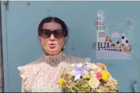 Elza Seyidcahanın seçki posterini cırdılar - VİDEO