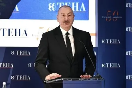 Prezident İtaliyada mühüm forumda çıxış etdi - FOTOLAR
