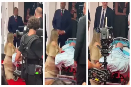 Ancelina Coli fanatının qarşısında diz çökdü