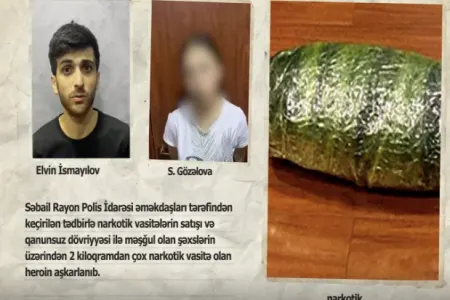 Bakıda tanışı ilə narkotik satan qız tutuldu - VİDEO