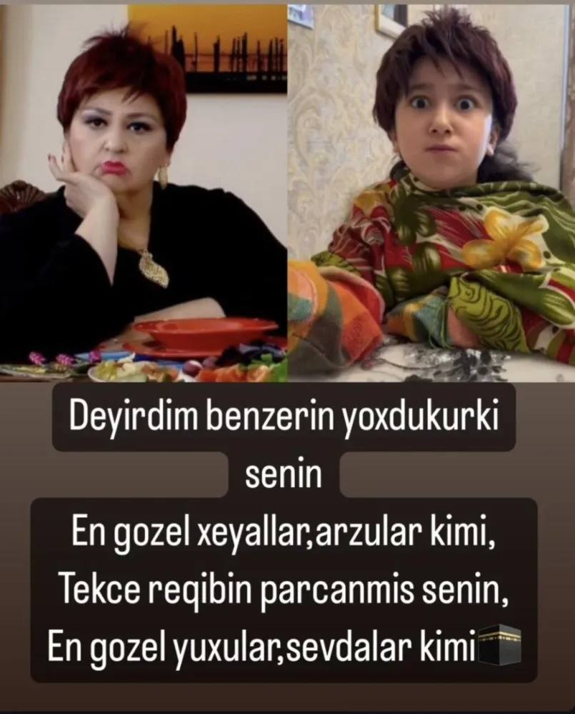 Həyat yoldaşı "Toppuş bacı" ya şeir yazdı - FOTO