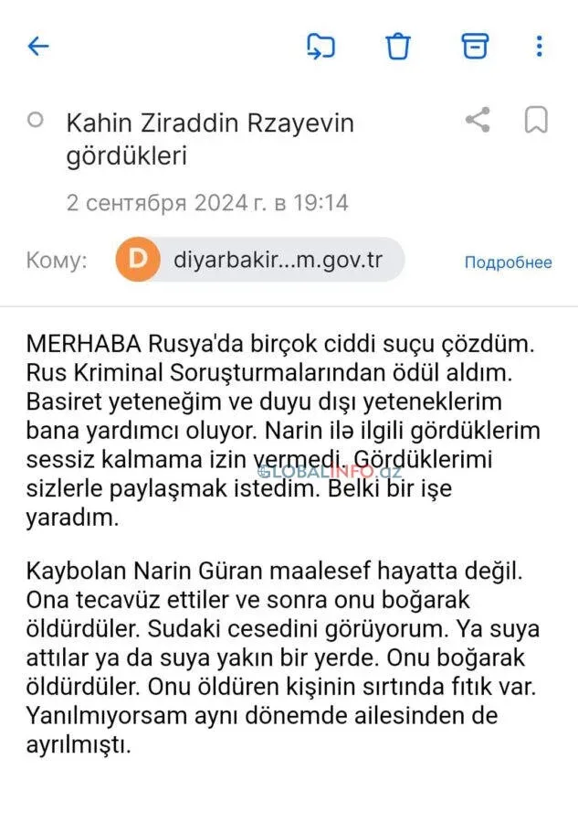 Narinin meyitini Zirəddin tapıb? - – özü açıqladı - FOTO