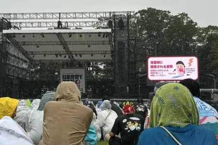 Konsert məkanını ildırım vurdu: - Yaralılar var