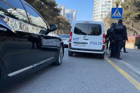 Bakıda silahlı insidentin baş verdiyi yerdən - GÖRÜNTÜLƏR