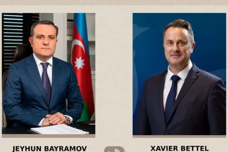 Ceyhun Bayramov Lüksemburqdan olan həmkarı ilə danışdı