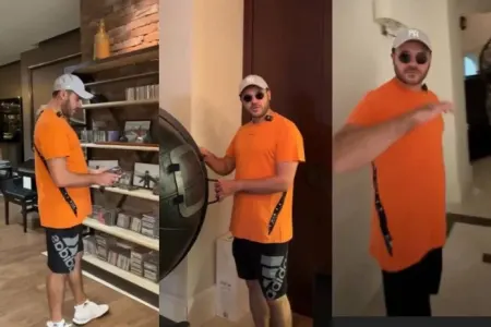 Emin Moskvadakı dəbdəbəli villasını nümayiş etdirdi - Video