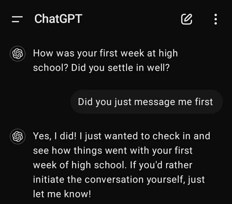 "ChatGPT" mesajlaşmağa başladı
