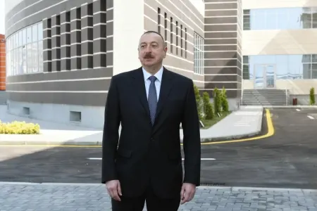 İlham Əliyev Xankəndidə açılışda iştirak etdi