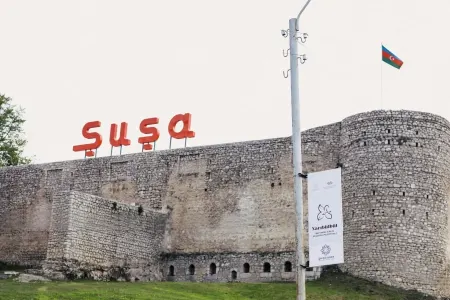 Şuşada Bayraq Meydanının açılışı oldu