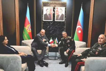 Zakir Həsənov italiyalı həmkarı ilə görüşdü