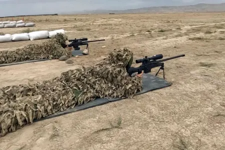 Snayper tüfənglərindən praktiki atış çalışmaları yerinə yetirildi