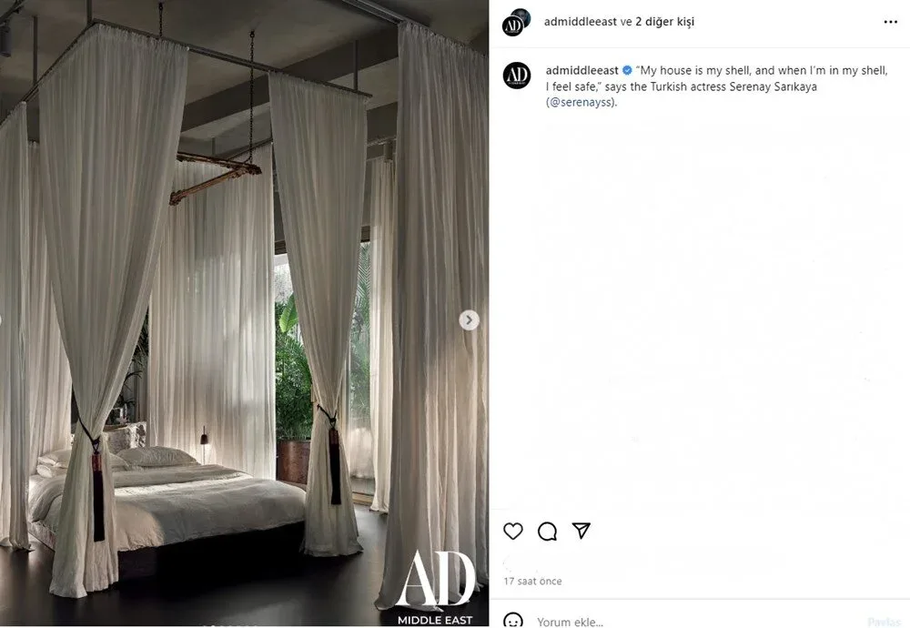 Serenay Sarıkaya ilk dəfə evinin qapısını açdı - FOTOlar