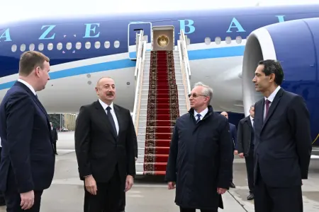 Prezident Rusiyada səfərdədir - – FOTOLAR