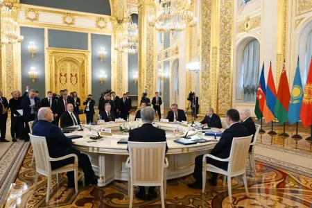 MDB Dövlət Başçıları Şurasının iclası: Prezident çıxış etdi - – FOTO