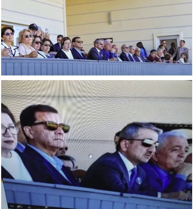 Nəcməddin Sadıkov at yarışında... - FOTOLAR