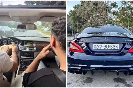 Nərimanovda “şou” göstərmək istəyən sürücü avtobus zolağına girdi - VİDEO