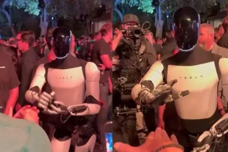 Tesla-nın robotu hətta "daş, kağız, qayçı" da oynayır