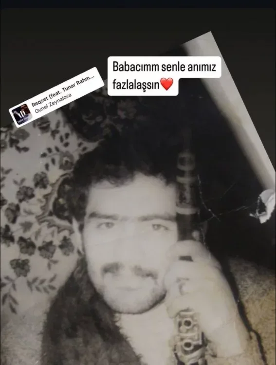 Güneldən atası ilə bağlı paylaşım - — FOTO