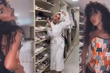 Aysel qarderobunu nümayiş etdirdi