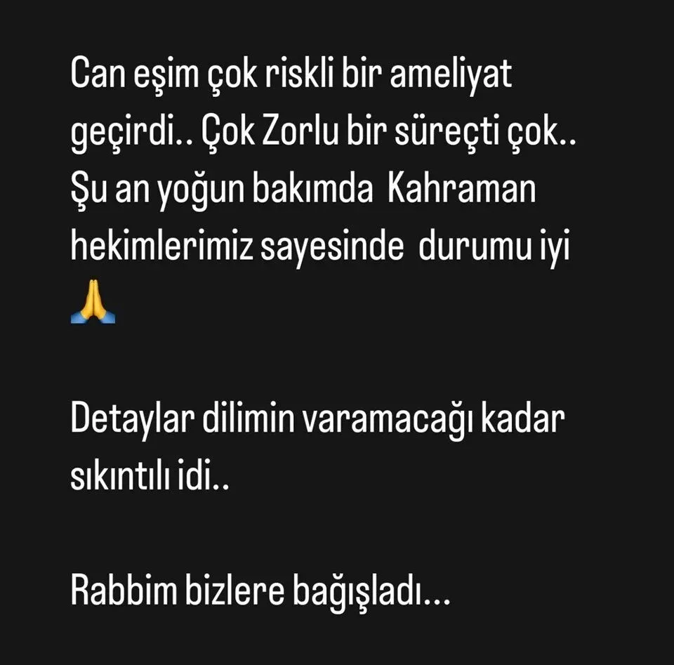 Əməliyyat olunan aktyordan xəbər var - Çox çətin bir proses idi