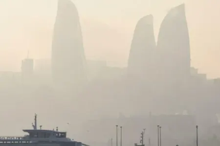 Bakıda güclü duman müşahidə olunur