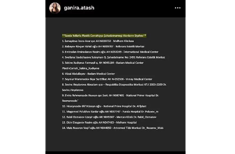 Azərbaycanda bu həkimlər rüşvətlə "cərrah" olublar? - SENSASSİON SİYAHI
