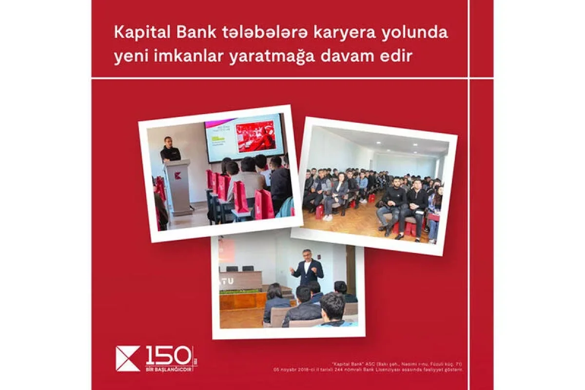 Kapital Bank tələbələrə karyera yolunda yeni imkanlar yaratmağa davam edir