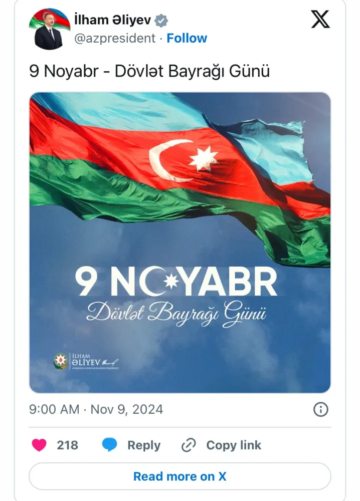 Prezident paylaşım edib