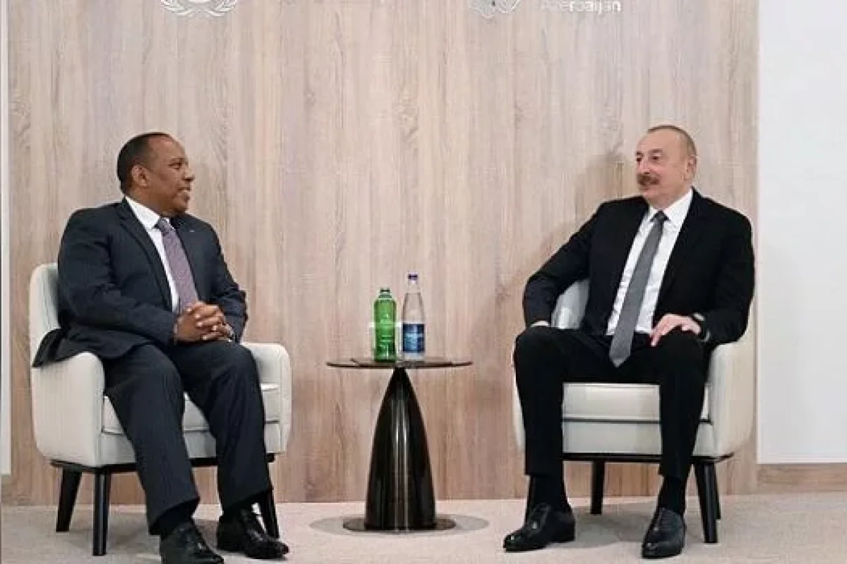 İlham Əliyev San-Tome və Prinsipi baş naziri ilə görüşdü