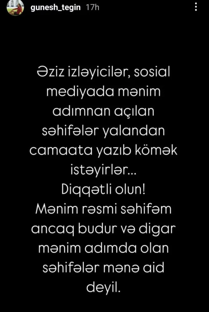 Tanınmış aktrisanın adından dələduzluq