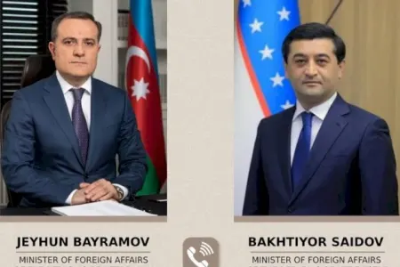 Nazir özbəkistanlı həmkarı ilə DANIŞDI