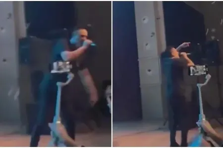 Məşhur reper səhnəyə çıxmağa peşman oldu - görün üzərinə nə atdılar