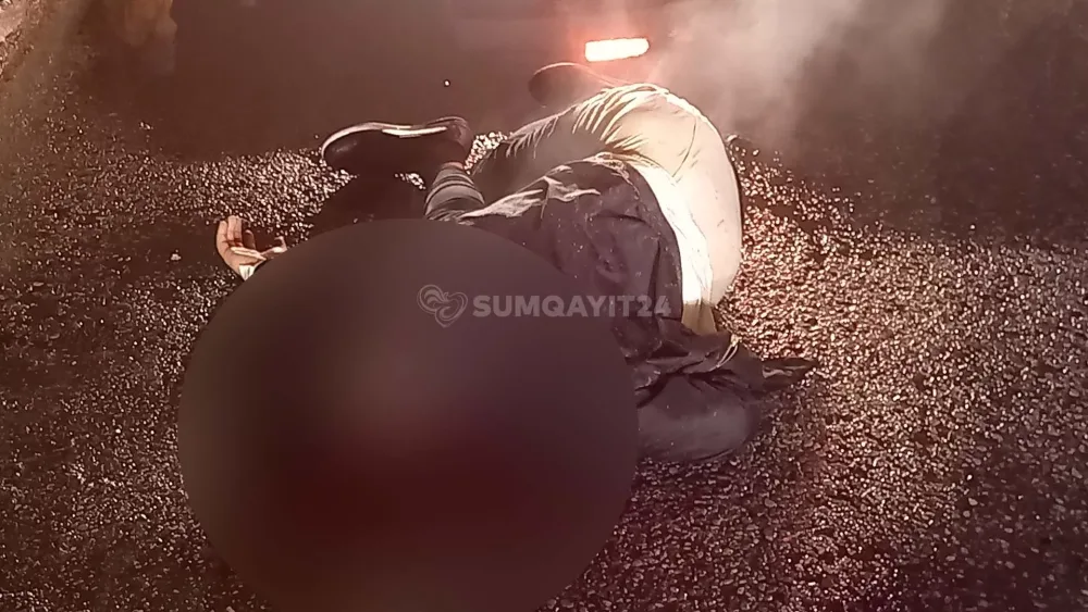 Sumqayıtda maşın piyadanı vurdu - TƏSİRLİ GÖRÜNTÜ