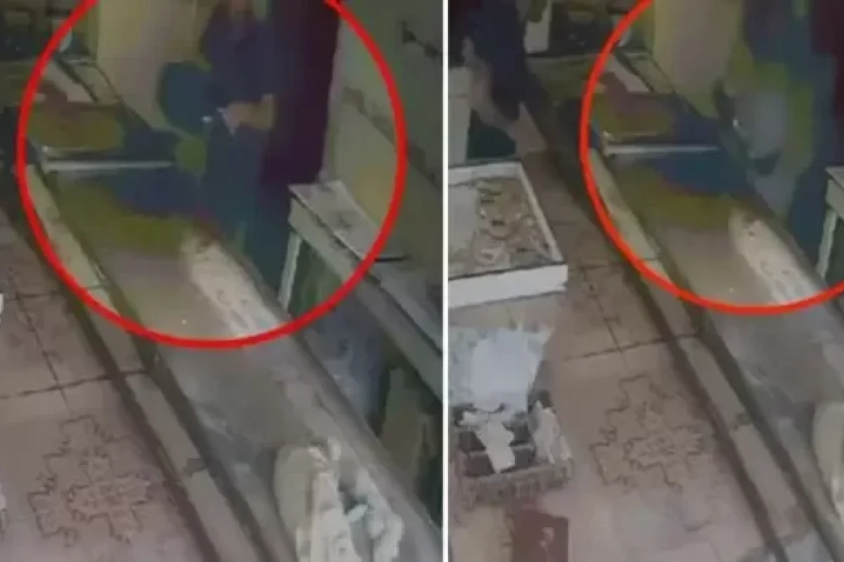 Psixoloji problemləri olan işçi qaynar bəhməzi öz başına tökdü - ANBAAN VİDEO