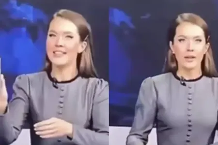 Efirdə olduğu unudan xəbər aparıcısının çətin anları - VİDEO