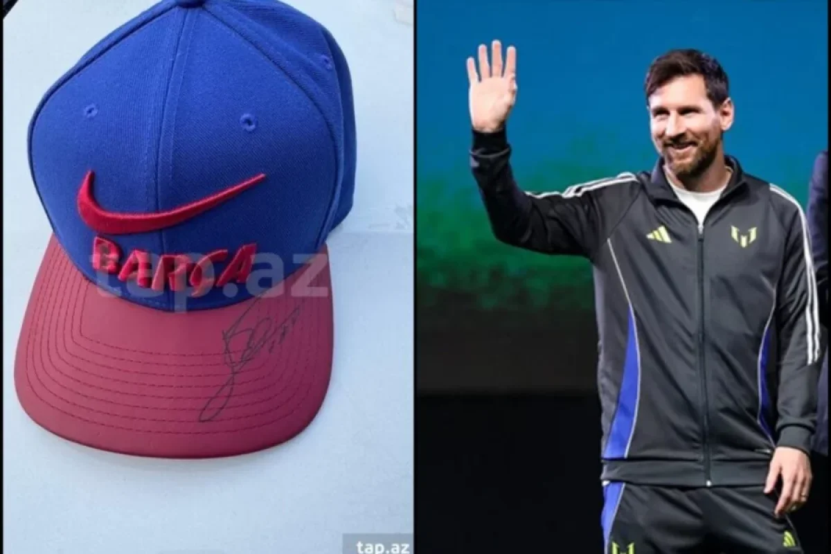 Messinin Bakıda imzaladığı papaq fantastik qiymətə satışa çıxarıldı – FOTO