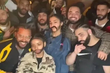 Məşhur reper ona bənzəyən şəxsə... - Fotolar