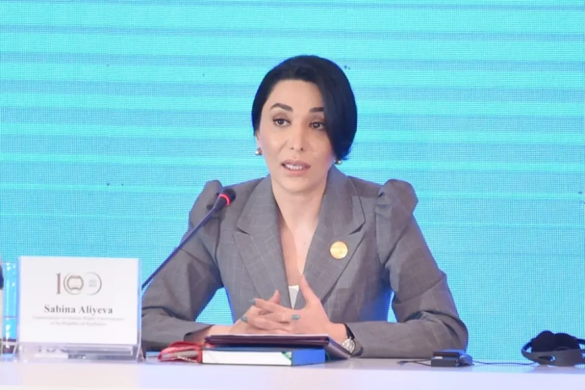 Səbinə Əliyeva beynəlxalq konfransın əhəmiyyətini yüksək qiymətləndirdi - VİDEO