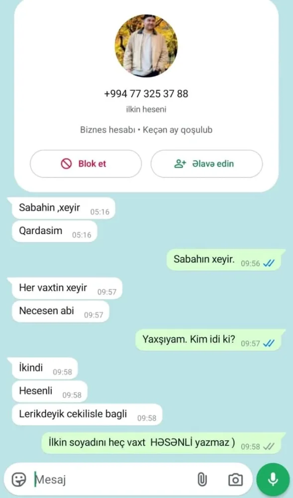 Mahir Emreli və Renkadan sonra növbə İlkin Həsəniyə çatdı - Yeni dələduzluq üsulu