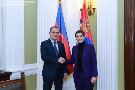 Ceyhun Bayramov Serbiya Parlamentinin sədri ilə görüşüb