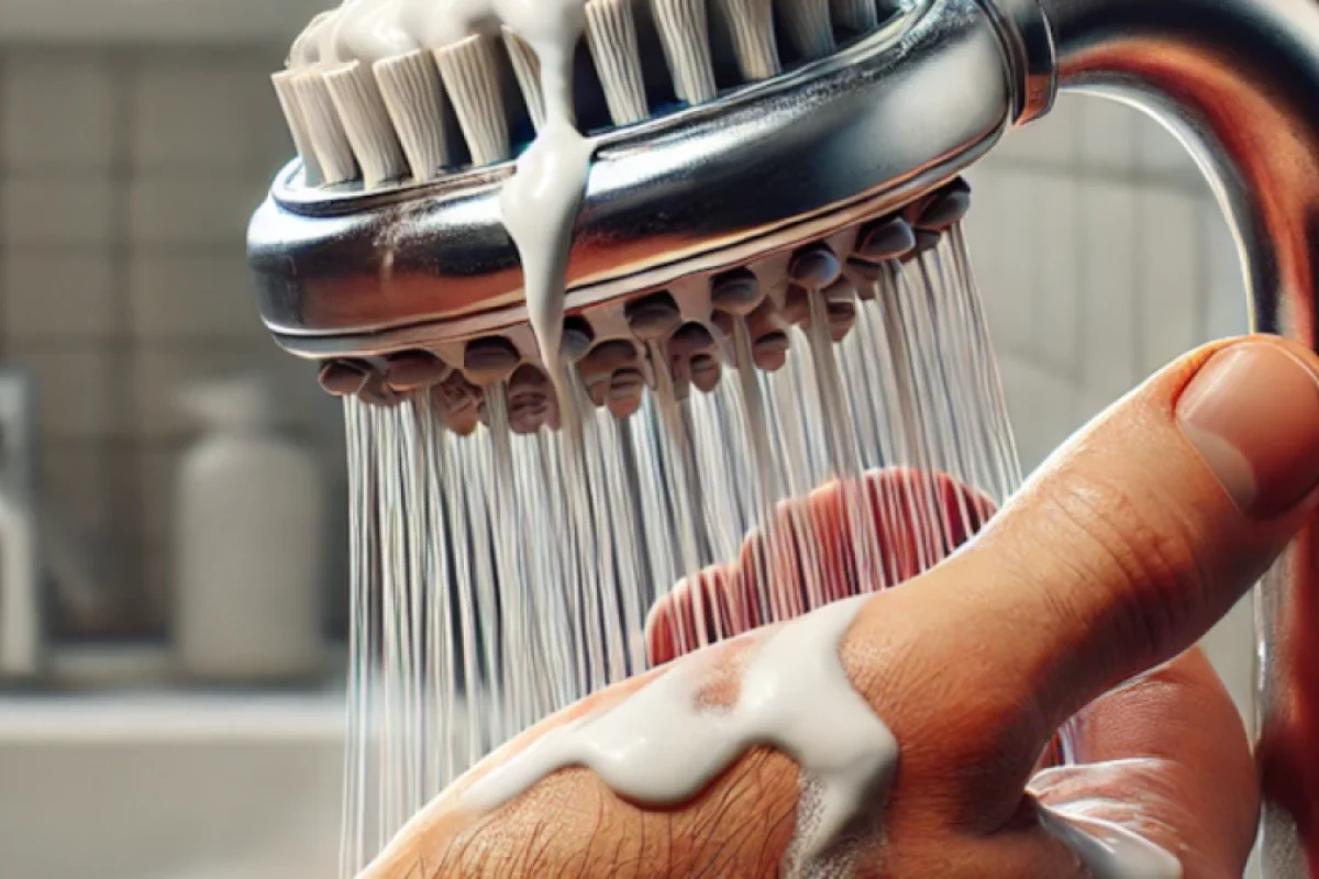 Duş başlığına diş məcunu sürtün: - Nəticəsinə təəccüblənəcəksiniz