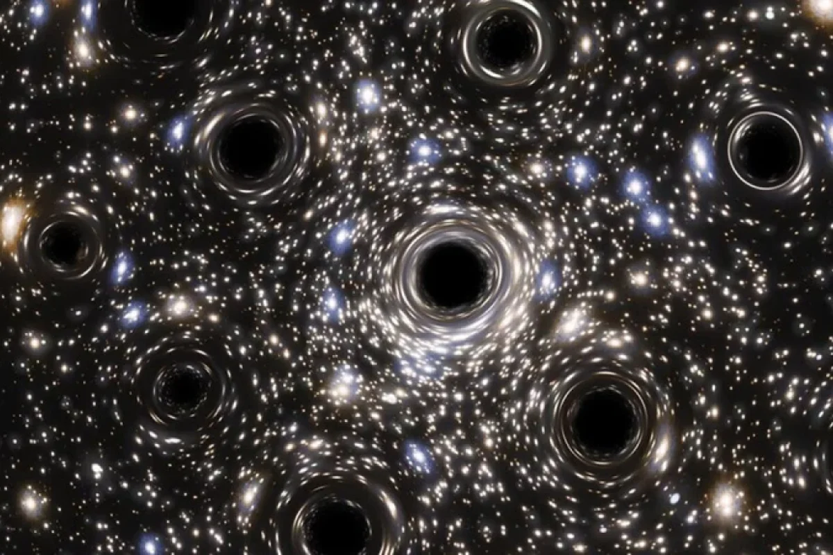 Nəhəng ulduz klasterinin mərkəzində qara dəliklər dəstəsi aşkar edildi