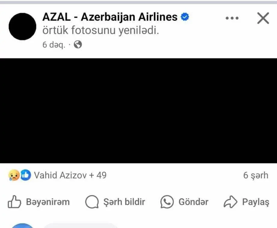 AZAL matəm elan etdi - FOTO