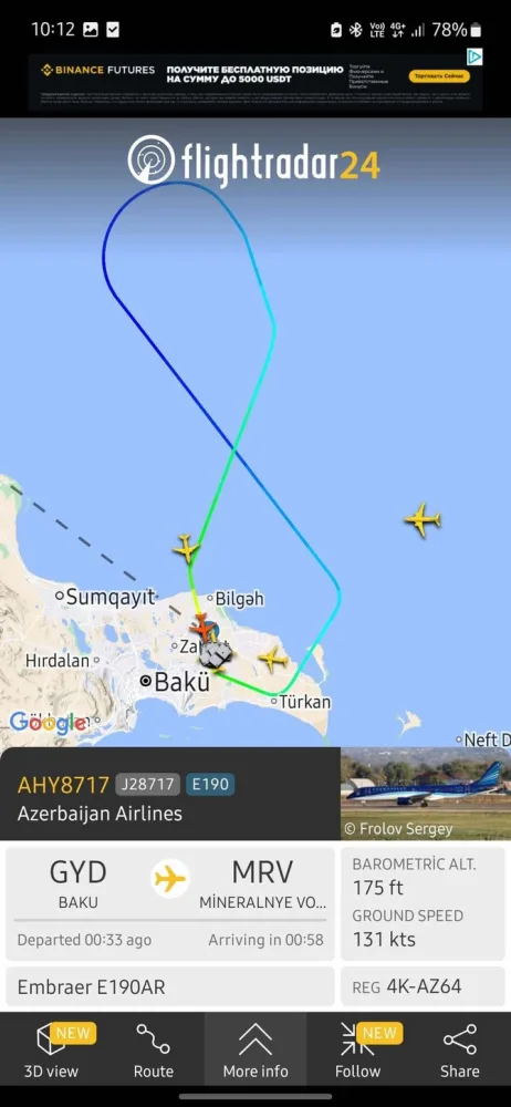 Bakıdan Minvoda uçan AZAL-ın təyyarəsi dron hücumları səbəbindən geri dönüb - RƏSMİ