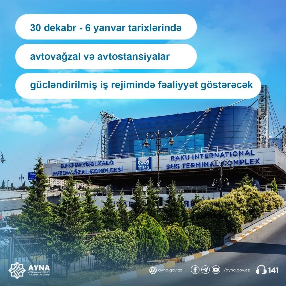 Avtovağzallar gücləndirilmiş iş rejimində fəaliyyət göstərəcək