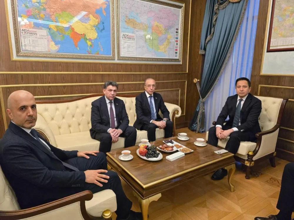 Nizami Səfərov Qazaxıstan səfirliyində olub - FOTO